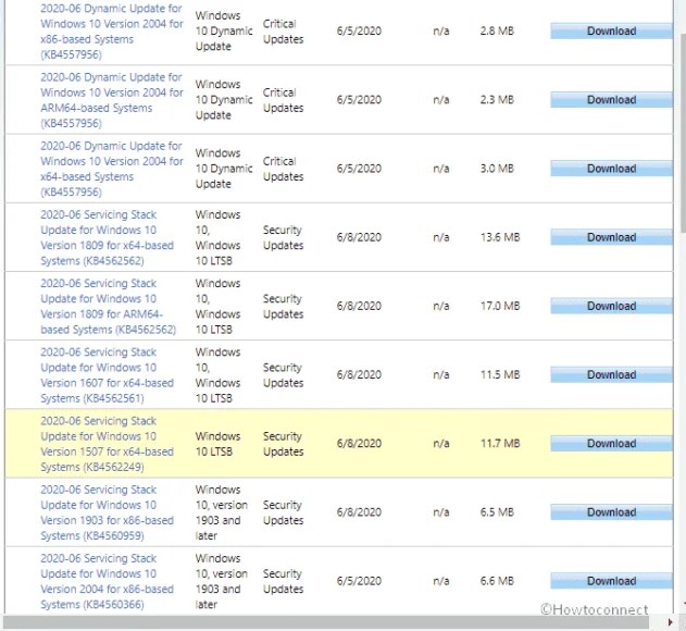 KB4560366 SSU/Servicing stack update for Windows 10 version 2004 June 2020