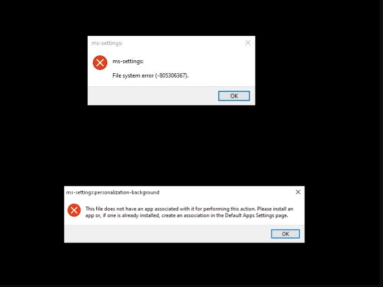 How to Fix MSSettings File System Error in Windows 11 or 10
