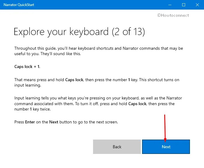 How to Open and Use Narrator QuickStart Guide in Windows 10