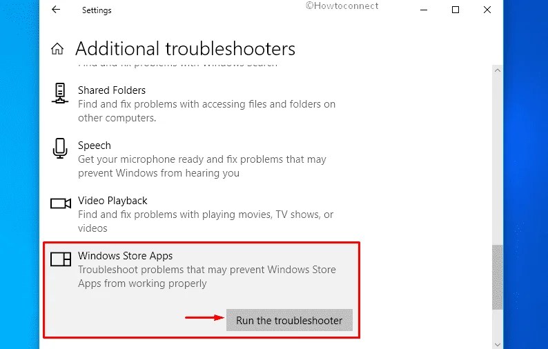 Troubleshooter To Fix Store Apps Issues On Windows 10