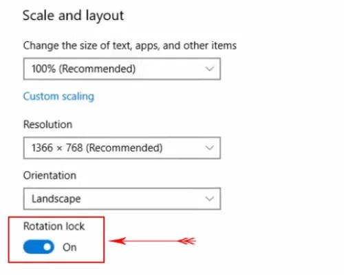 How to Turn Off Screen Rotation on Windows 10