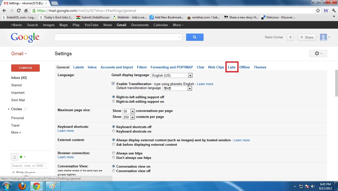 how to navigate gmail using mouse gesture easily