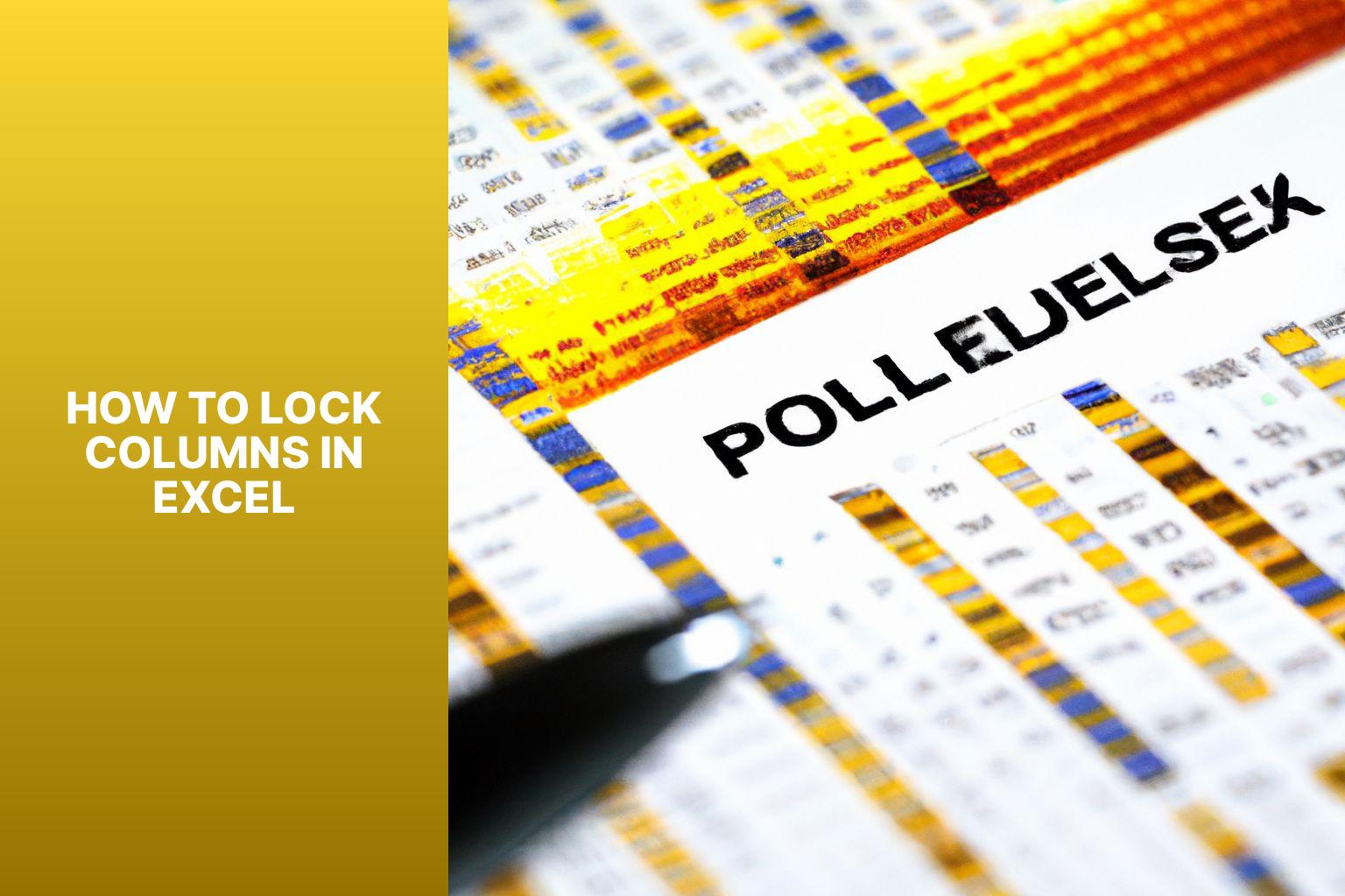 StepbyStep Guide Lock Columns in Excel for more Security