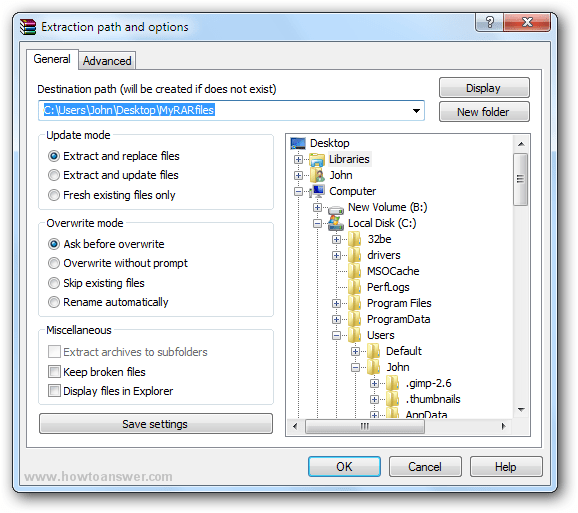 How to open winrar zip archive files pcpsawe