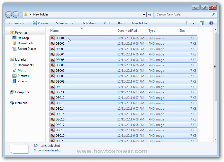 Rename multiple files and folders at once in Windows
