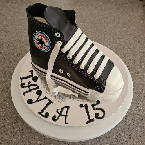 Tennis Shoe Cake Template