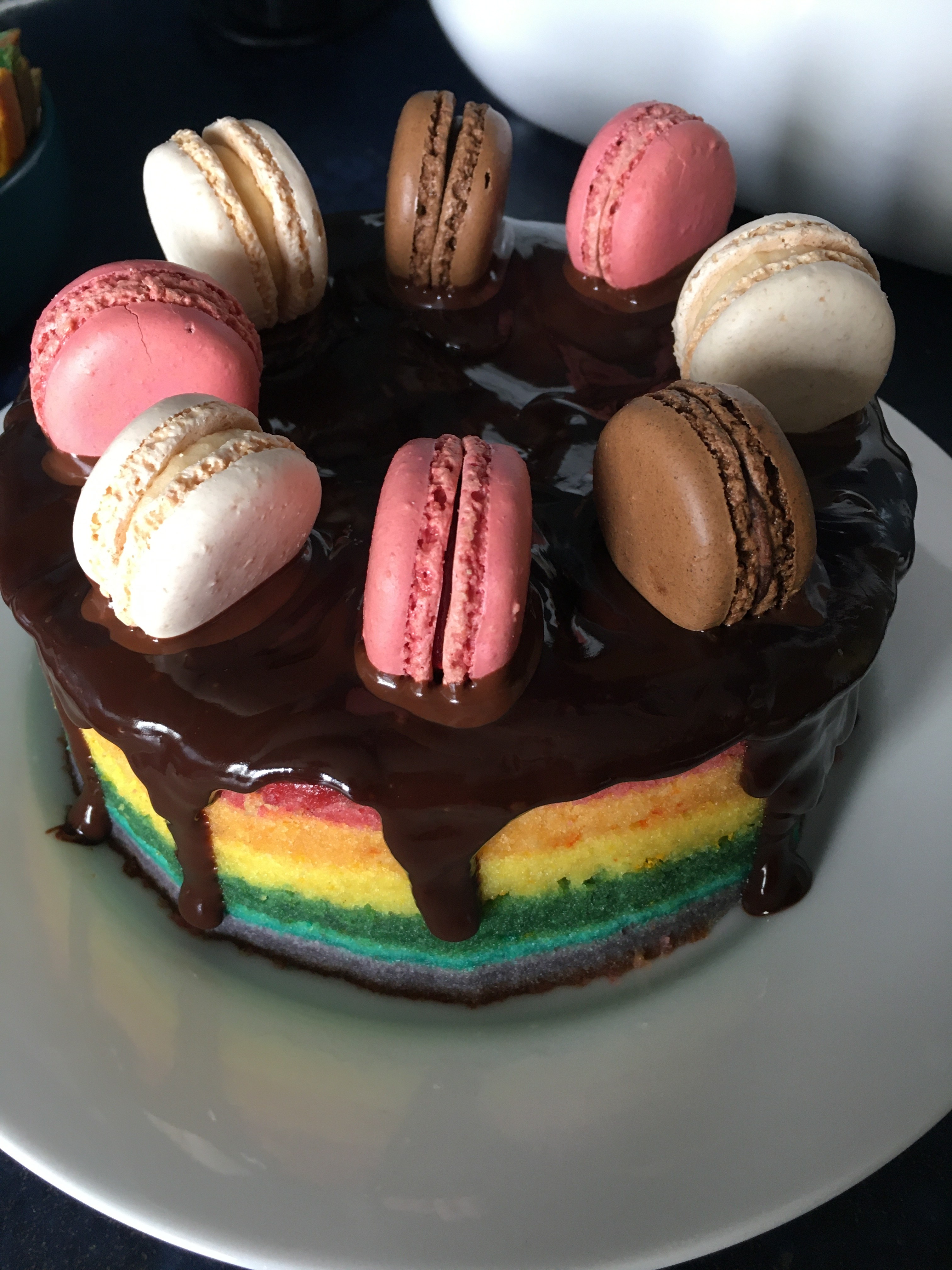 HowToCookThat Cakes, Dessert & Chocolate Rainbow Steam Cake Recipe