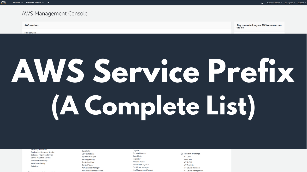 AWS Service Prefix (A Complete List) Howtodojo