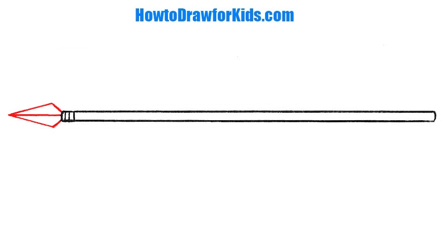 How to Draw a Spear for Kids How to Draw for Kids