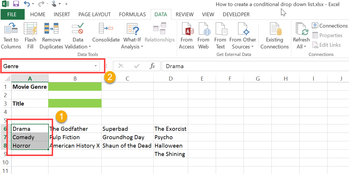 How To Create A Conditional Drop Down List How To Excel
