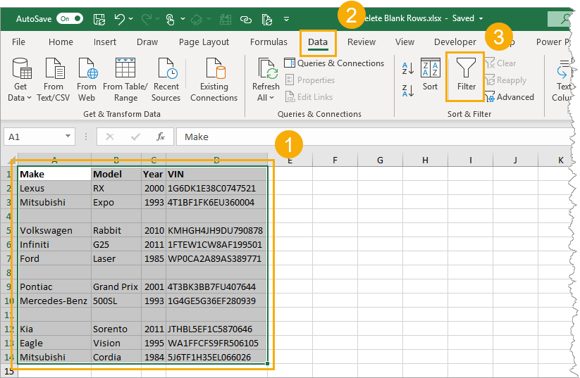 Delete rows with no data in excel mserlun