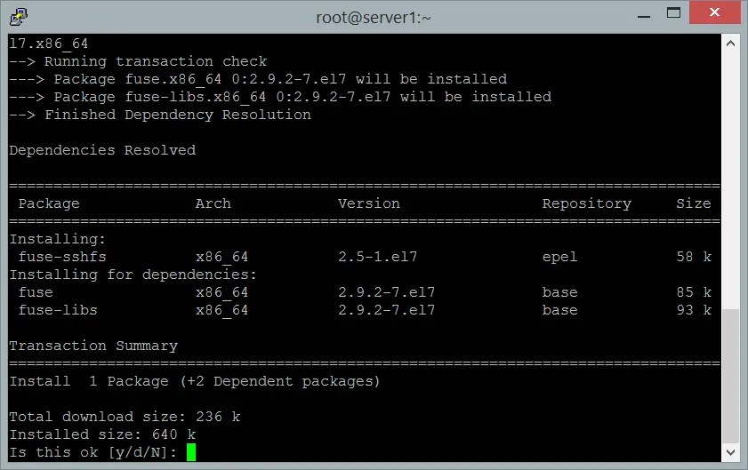 How to Install and Use SSHFS on CentOS 7