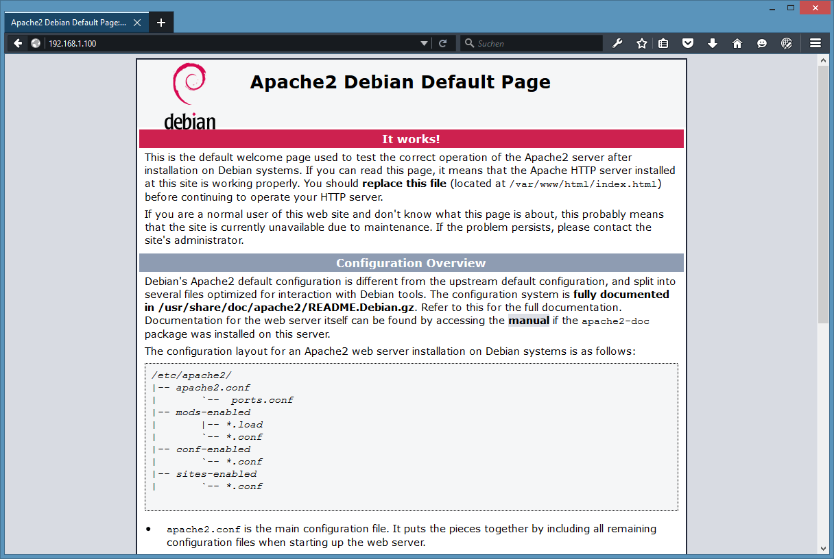 Debian 8 Jessie LAMP server tutorial with Apache 2, PHP 5