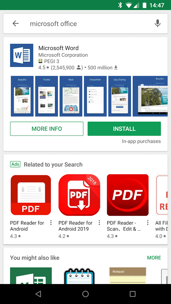 Installing Office 365 software on Apple iPad / iPhone or Android