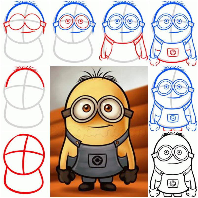 How To Draw a Minion from Despicable Me step by step DIY How To Draw a Minion from Despicable Me step by step DIY