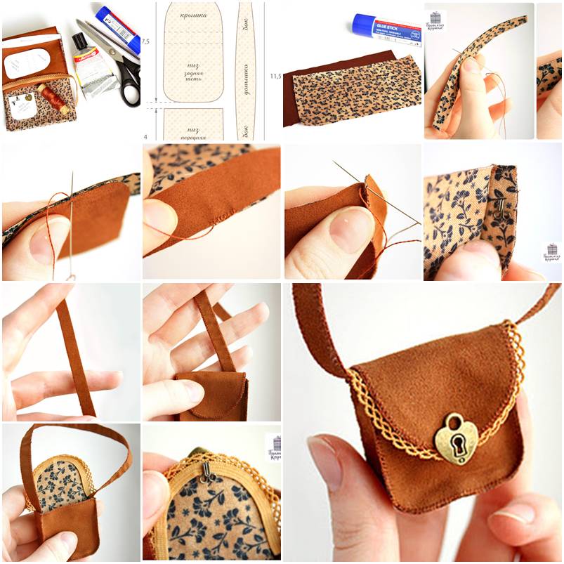 How To Make Bag for Doll step by step DIY tutorial