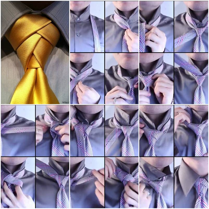 How To Make Beautiful Tie Knot step by step DIY tutorial instructions