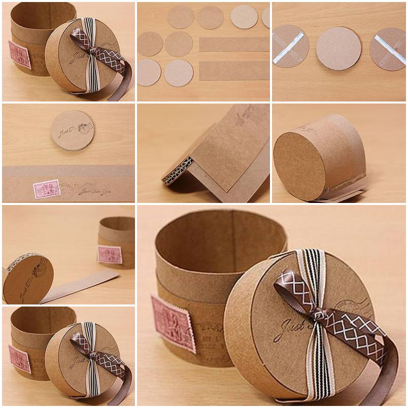How to make Cute Cardboard Gift Box DIY tutorial instructions thumb