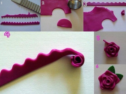 How to make clay rose flowers How To Instructions
