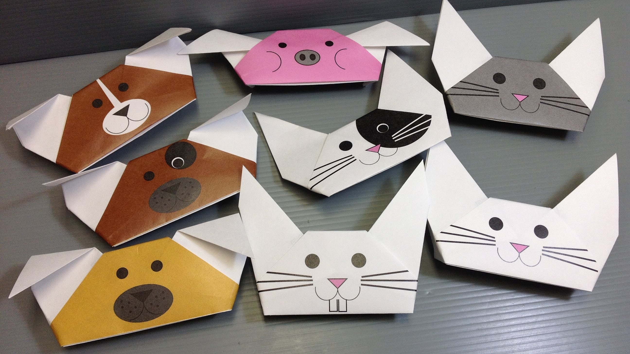 How to fold origami animal puppets DIY tutorial step by step How to fold origami animal puppets DIY tutorial step by step