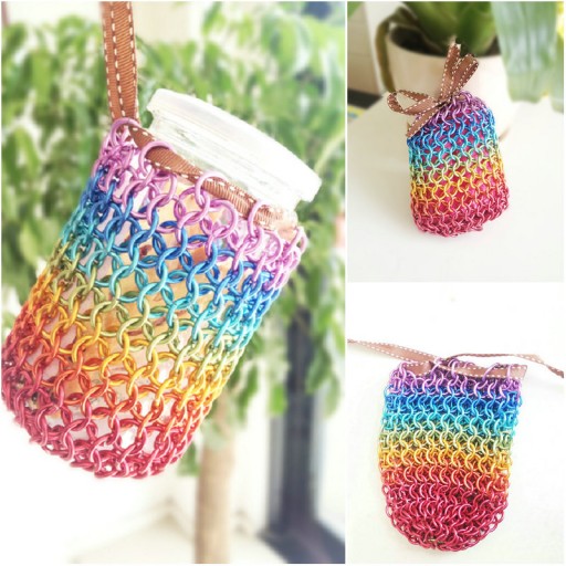 DIY Rainbow Wire Bag Tutorial How To Instructions