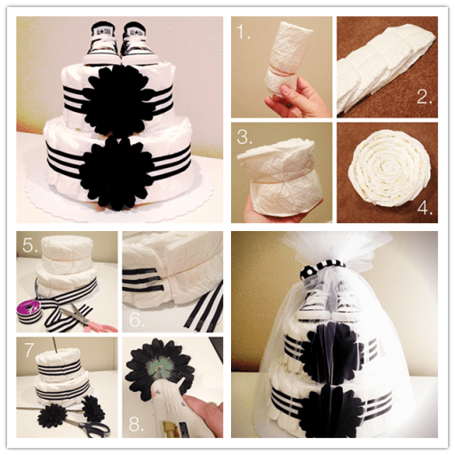 How To Make Diaper Cake Step By Step Instructions How To Instructions