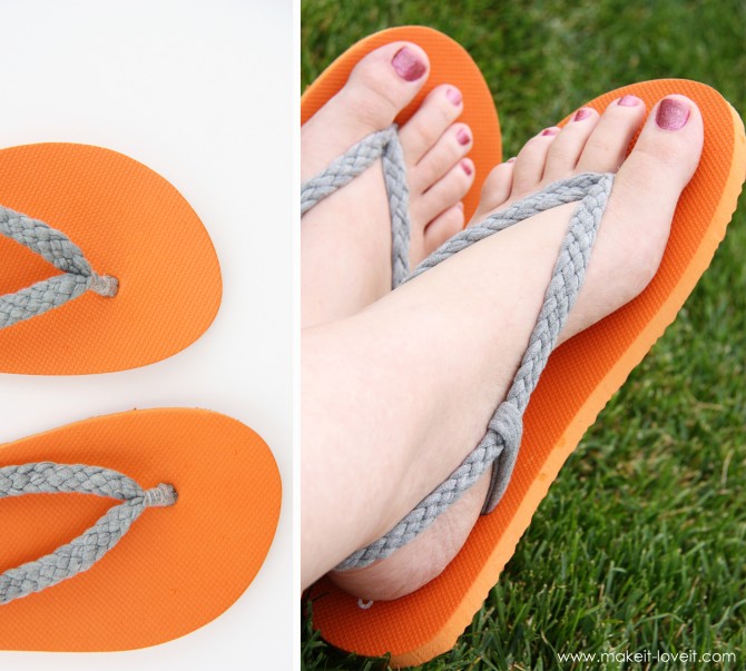 How To Make DIY Braided Strap Flip Flops How To Instructions