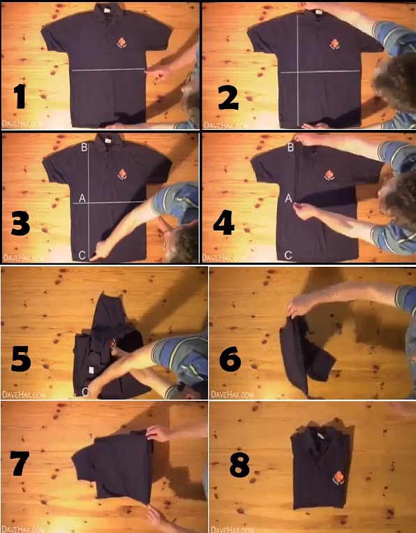 How To Fold A Shirt In Under 2 Seconds How To Instructions