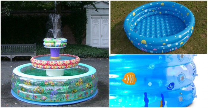 How To Turn Baby Pools Into A Water Fountain How To Instructions