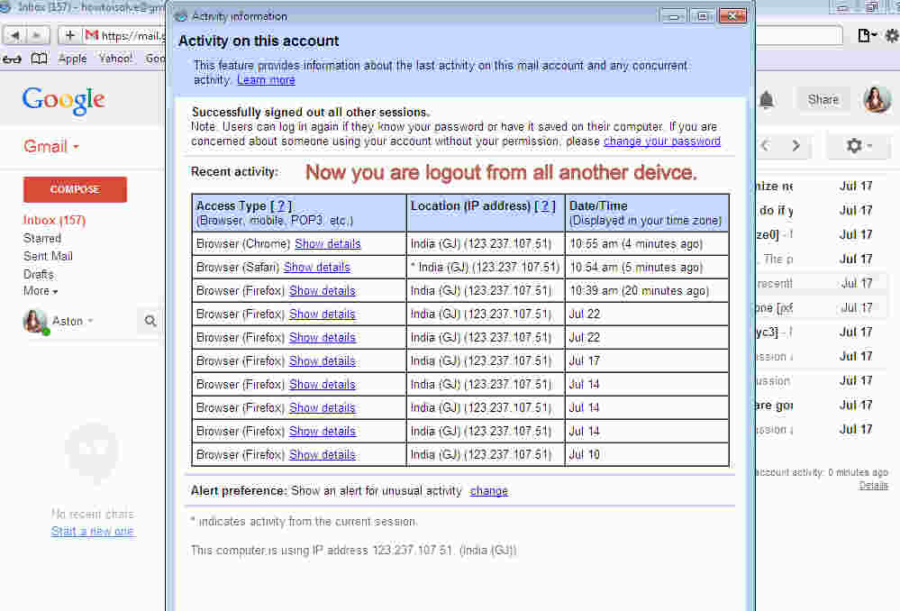 How to Sign Out opened Gmail account remotely from Mac and iDevice How to Sign Out opened Gmail account remotely from Mac and iDevice
