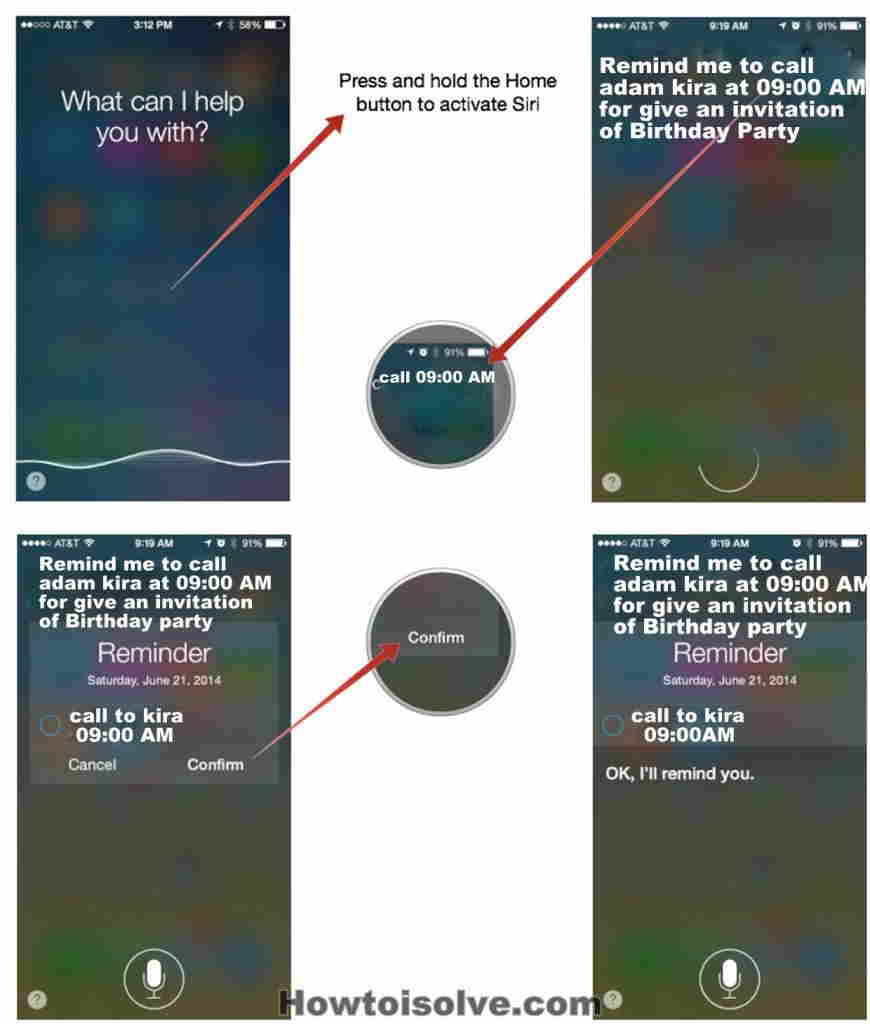 How to create timetable reminders with Use of Siri [iOS]