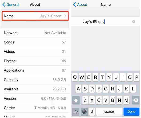 Change name in iPhone, iPad and iPod touch [How to Rename]
