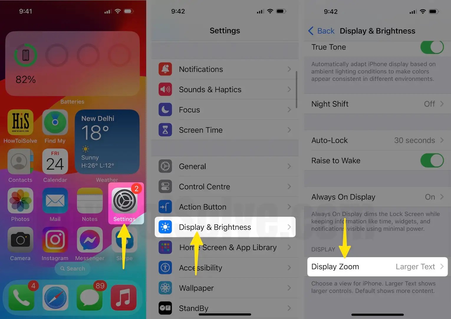 How to Enable Display Zoom on iPhone 15, 14 Pro (Any iPhone)