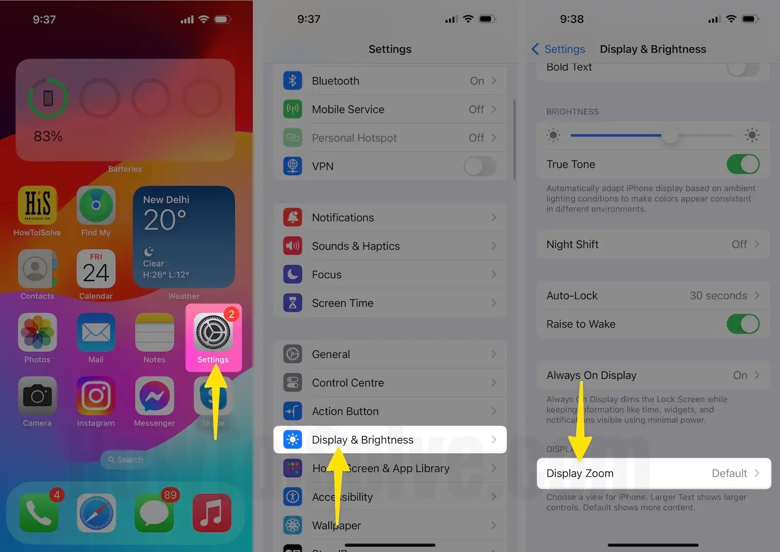 How to Enable Display Zoom on iPhone 15, 14 Pro (Any iPhone)