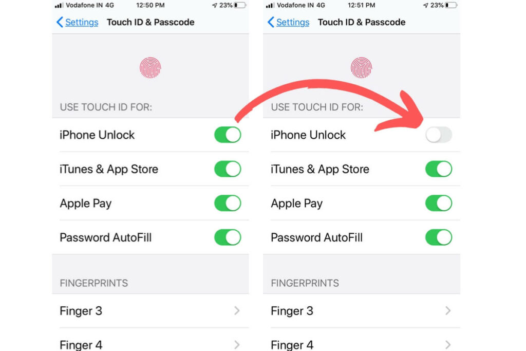 How to Remove or Update Touch ID Fingerprints On iPhone, iPad