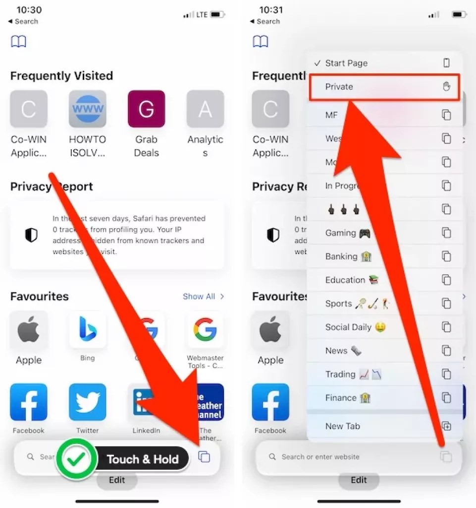 How to Enable & Turn Off Private Browsing in Safari on iPhone 15 ,14