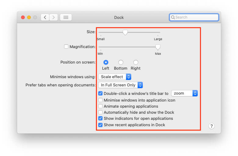 How to Customize Dock on Mac macOS Big Sur/Catalina and Earlier