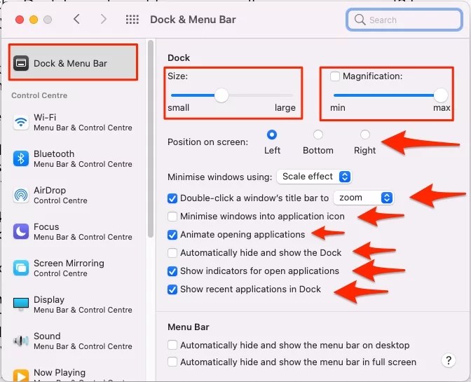 How to Customize Dock on Mac To Hide, Change Dock Size (Sonoma)