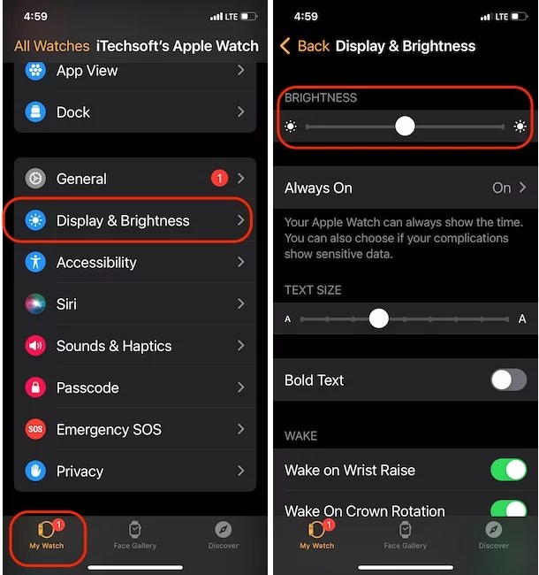 How to Change/Adjust Apple Watch Screen Brightness