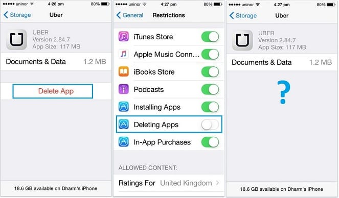 How to disable app install and delete on iPhone 6, iPad, iPod iOS