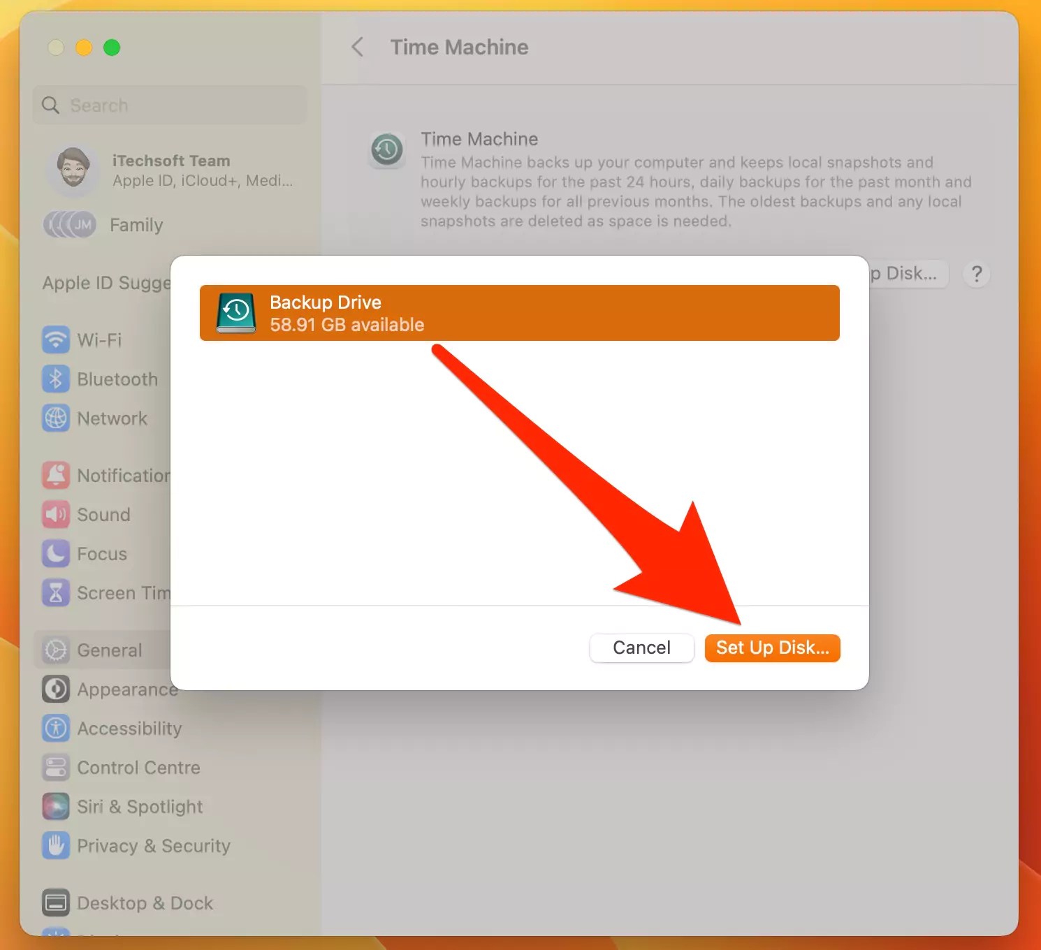 How to Set up and Start using Time Machine macOS Sequoia/Sonoma, Ventura