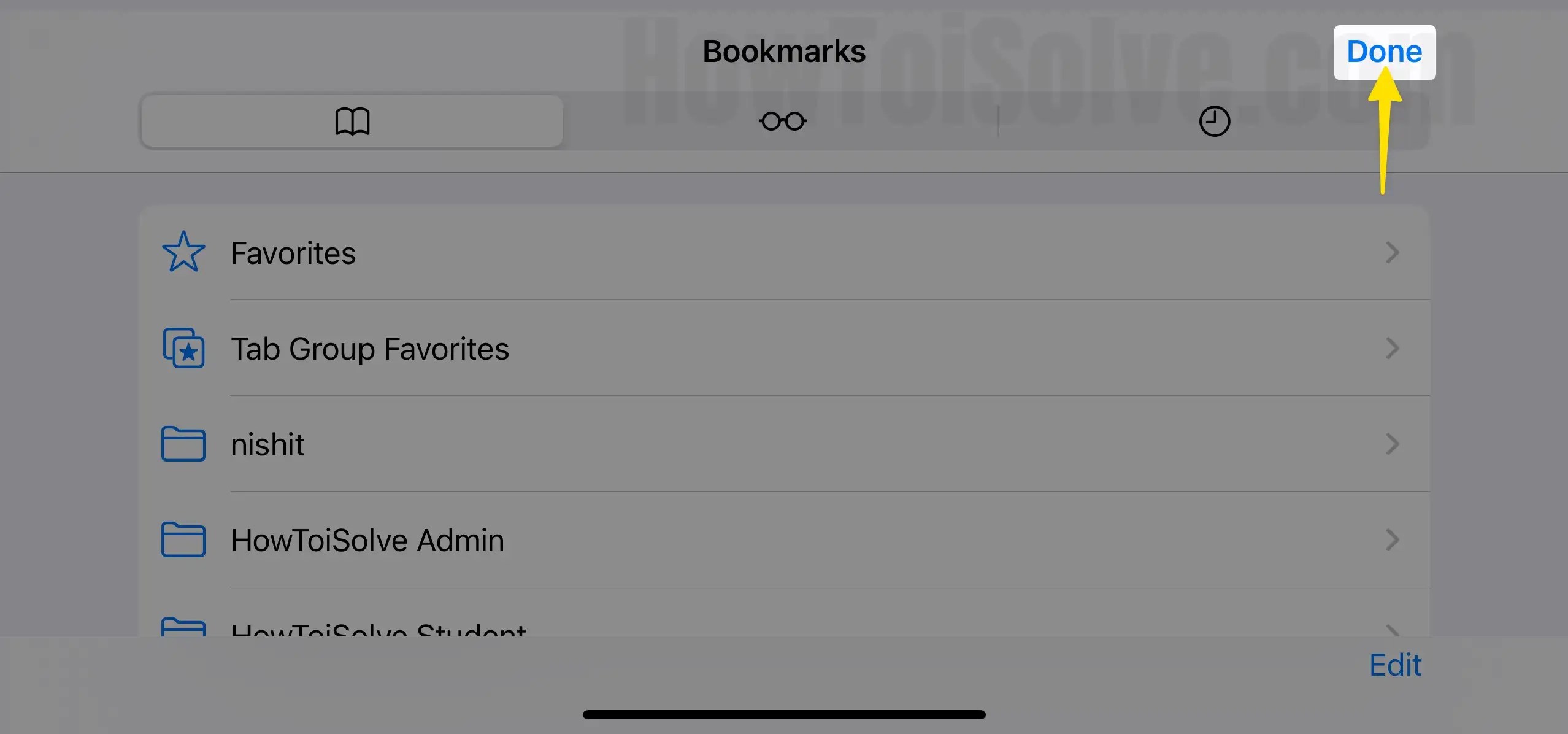 How to Hide Bookmark Sidebar in Safari Landscape on iPhone, iPad (iOS