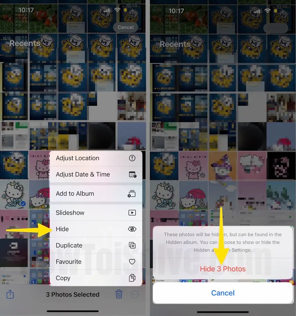 How to hide photos on an iPhone with iOS 17 (Enable Lock)