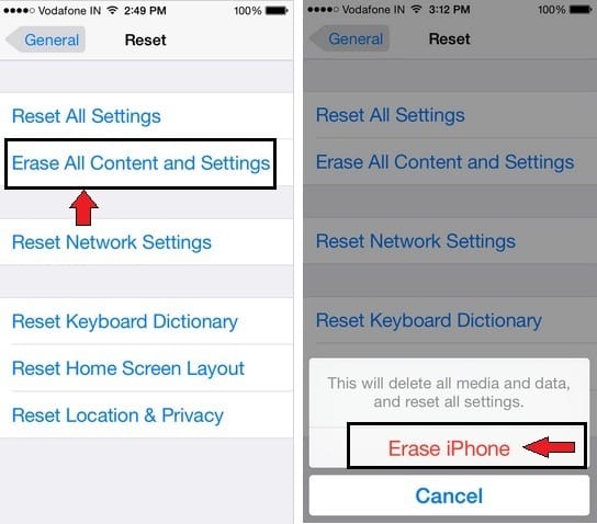 How to Factory Reset iPhone 6/6S or iPhone 6Plus/6S Plus