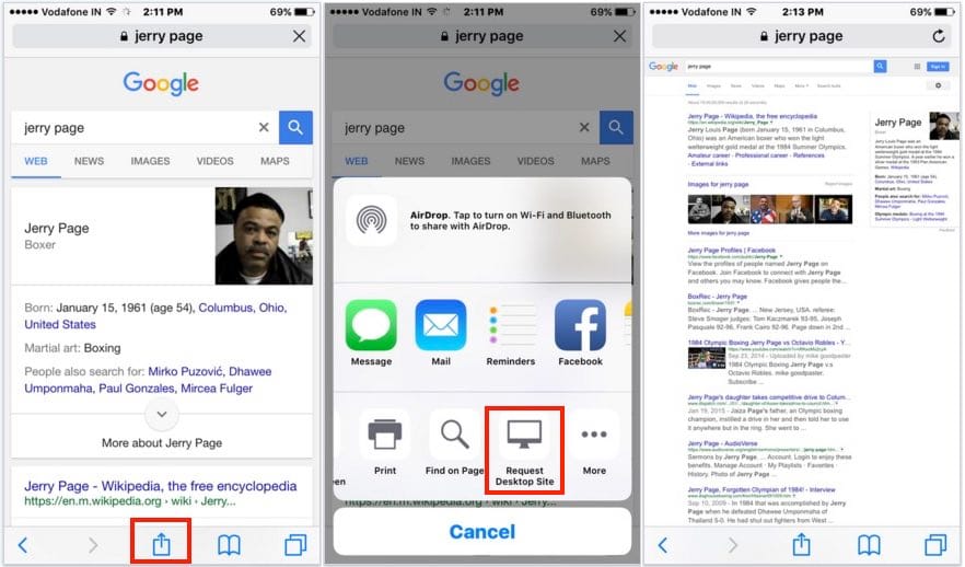 Open mobile website in Desktop view on iPhone, iPad [How to]