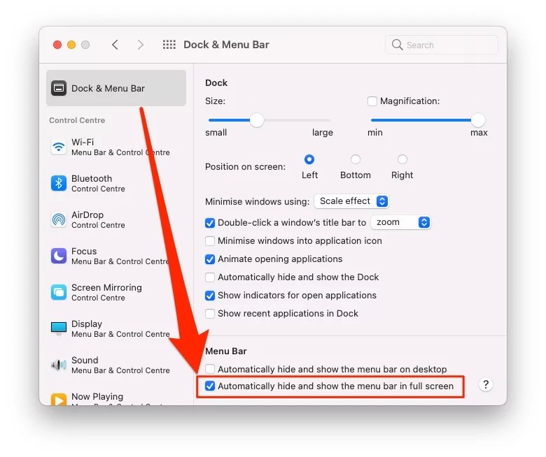How to Always Show the Menu Bar in FullScreen Mode on Mac (Sequoia/Sonoma)
