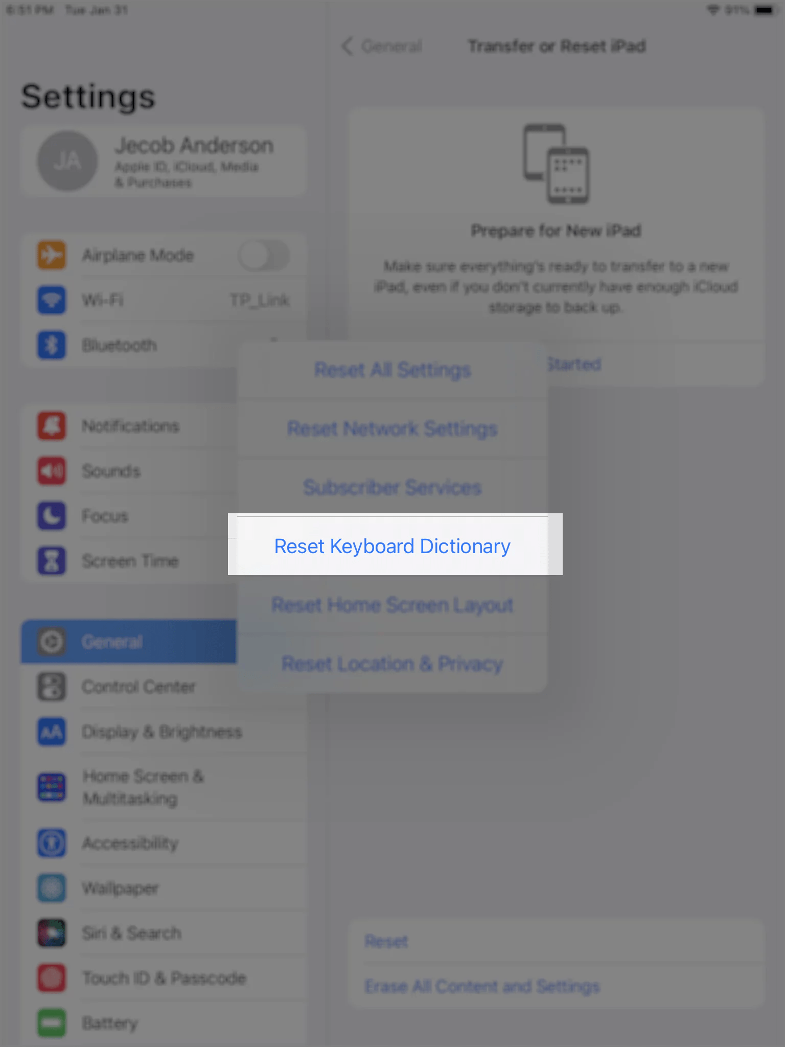 How to Reset Keyboard Dictionary on iPhone 15, 14, iPad