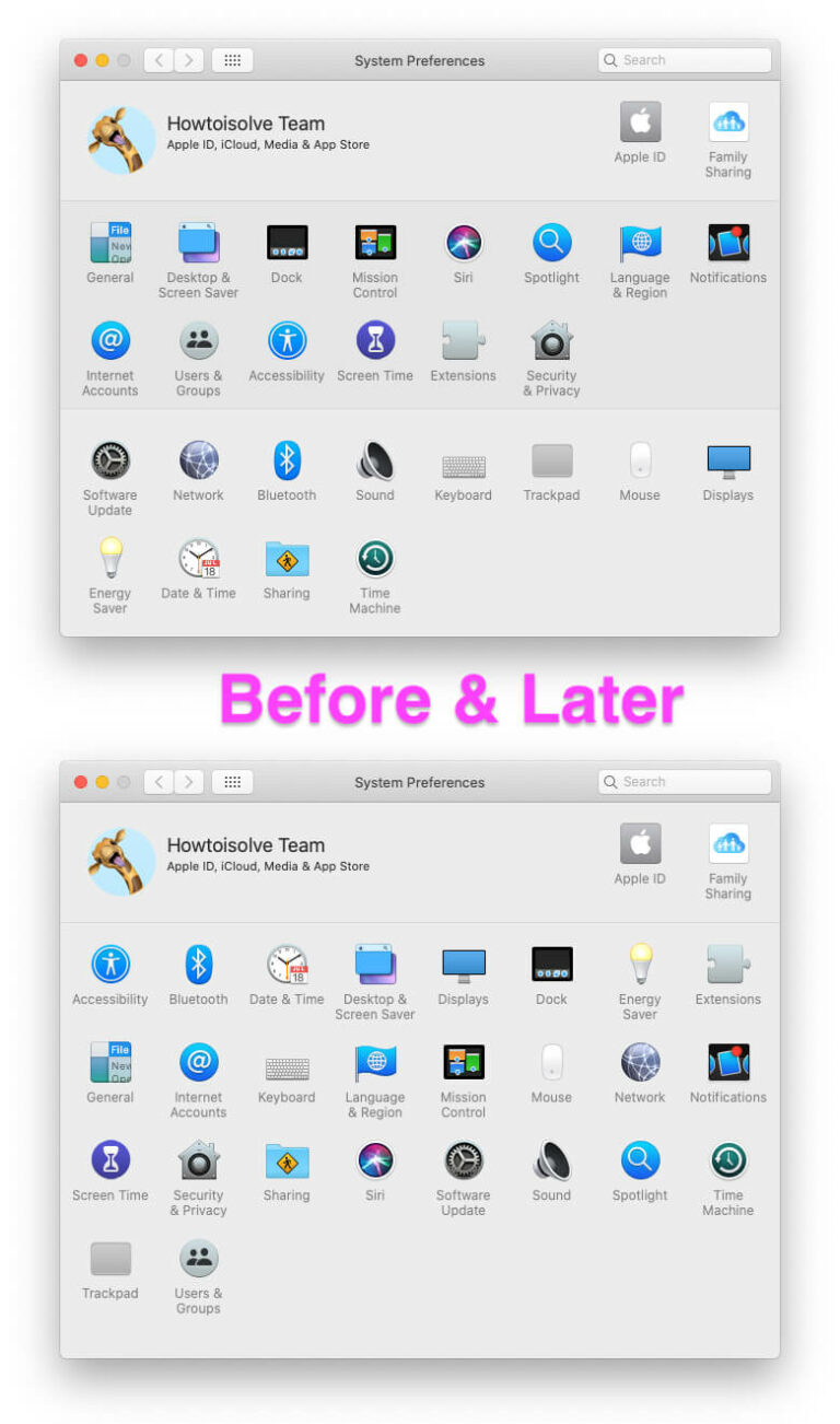 How to ReArrange/Hide/Show System Preference Settings on MacBook