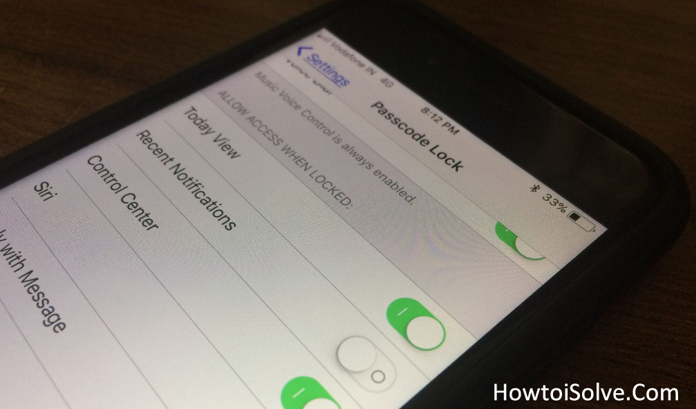 How to Disable Notification Center Lock Screen iPhone iOS 11/ iOS 10/ iOS 9 HowToiSolve