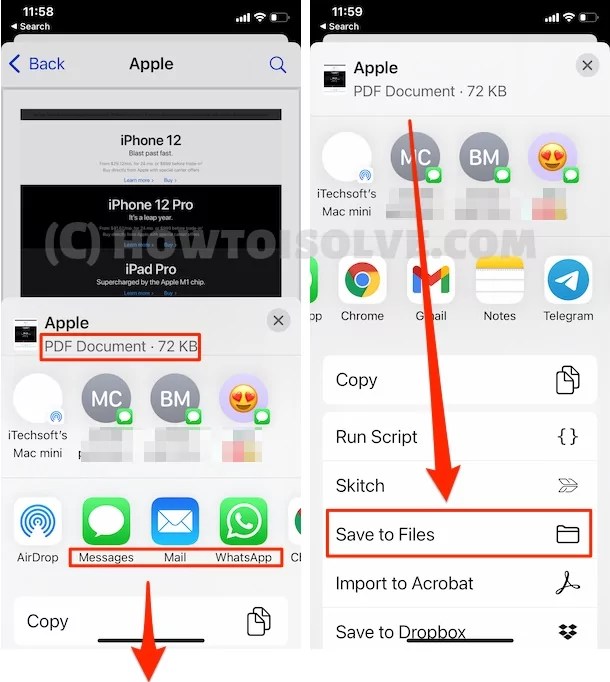 How to Save page as PDF on iPhone, iPad, Mac & Chrome